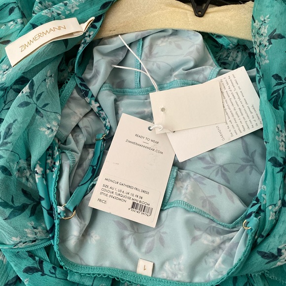 zimmermann turquoise dress